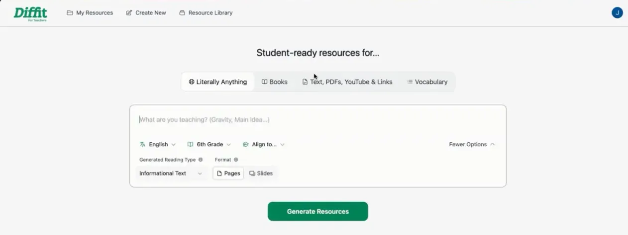Diffit homepage showing redirect to app.diffit.me