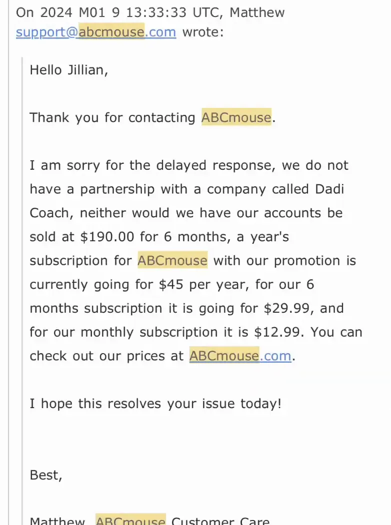Dadi Coach scam structure