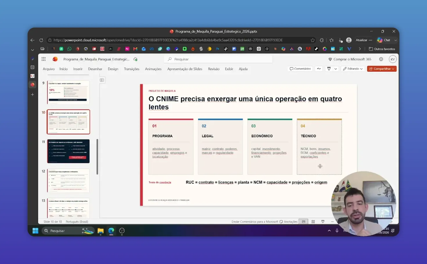 Slide com sete decisões do modelo de negócio ao protocolo de maquila