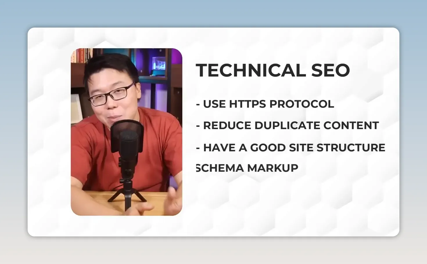 Danh sách thực hành SEO kỹ thuật gồm HTTPS giảm nội dung trùng lặp cấu trúc website tốt và dữ liệu có cấu trúc
