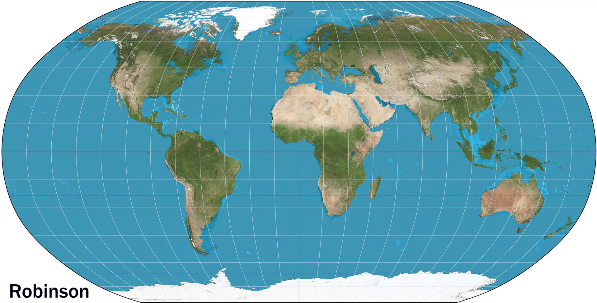 Robinson projection with curved sides