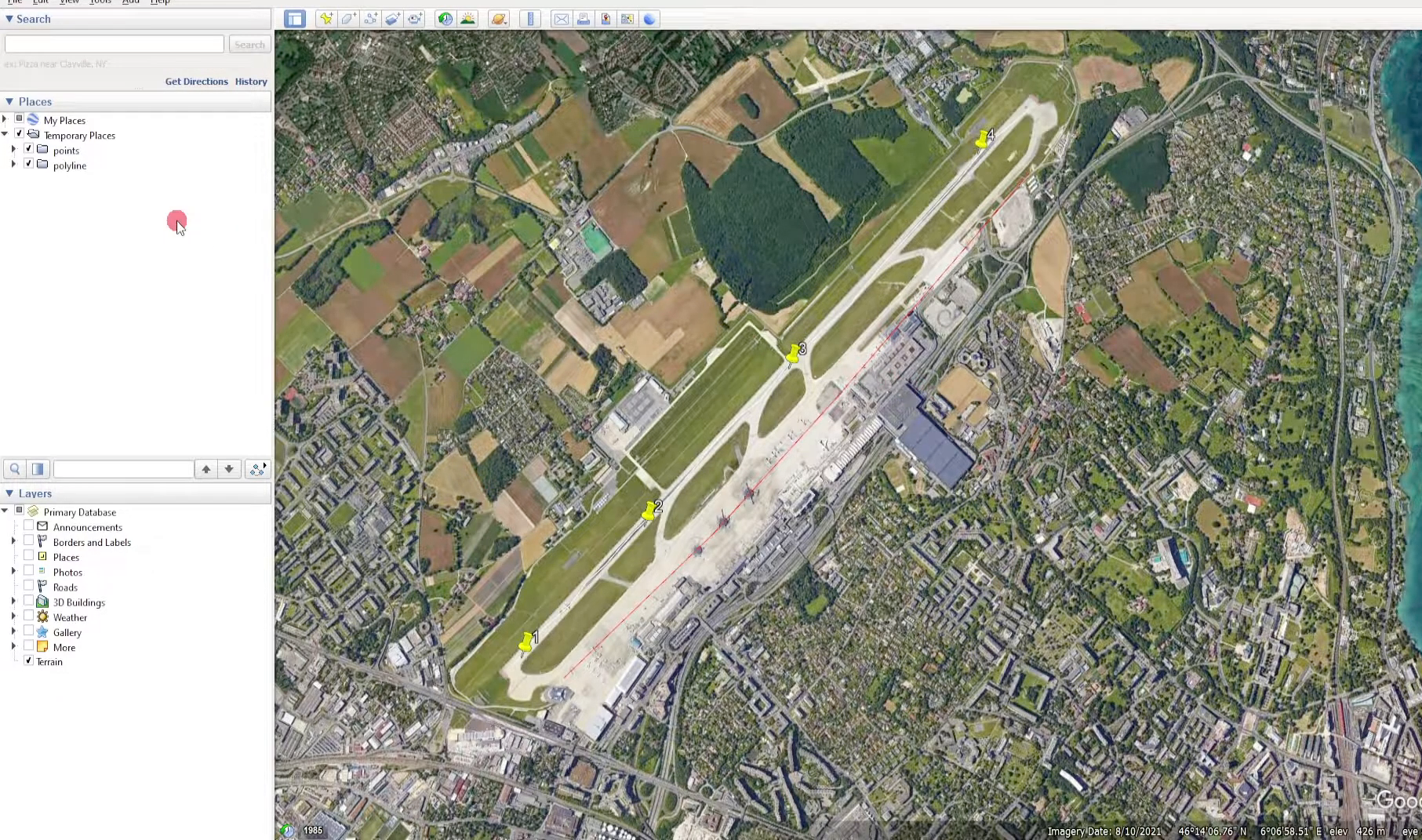 Exporting points from Google Earth Pro