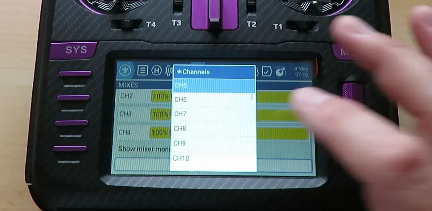 Selecting channel 5 for new switch
