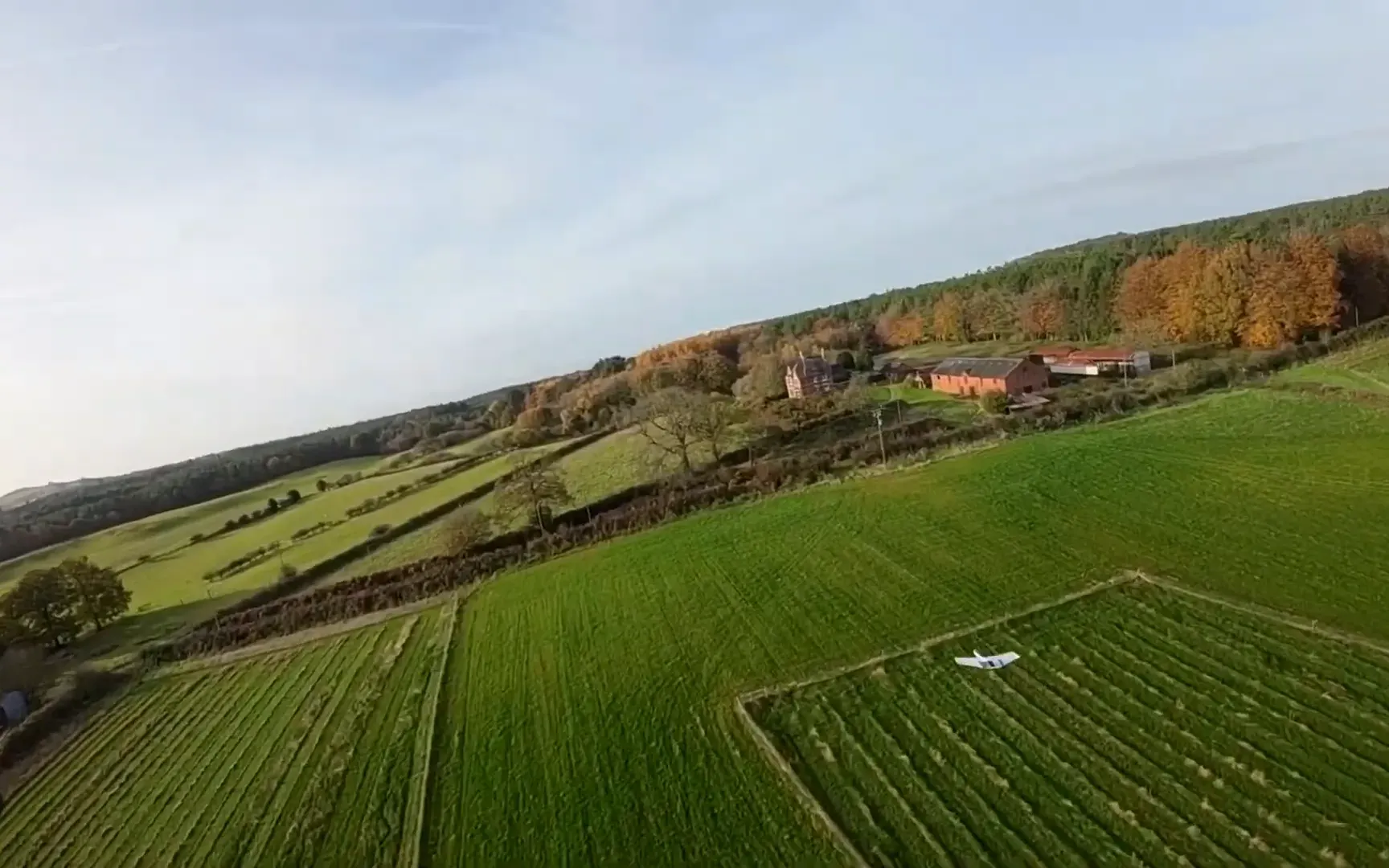 Flying the quad in action