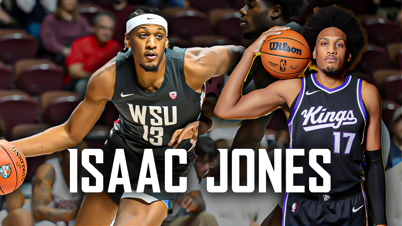 Featured image for the blog, "Sacramento Kings Forward Isaac Jones on His Career at WSU, Time in the NBA & More"