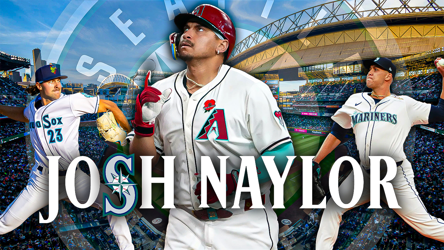 Featured image for the blog, "The Seattle Mariners Have Acquired 1B Josh Naylor from the Diamondbacks!"