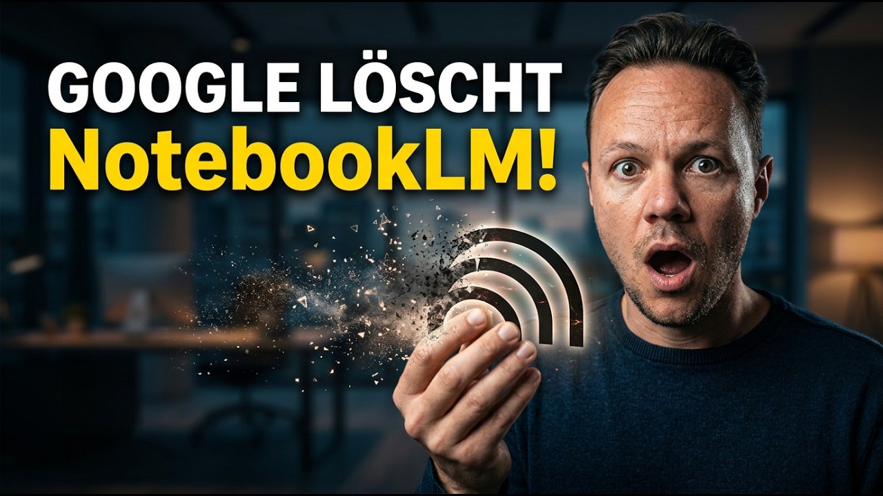 video thumbnail for 'Google löscht NotebookLM! Das kann das neue Gemini Notebook'