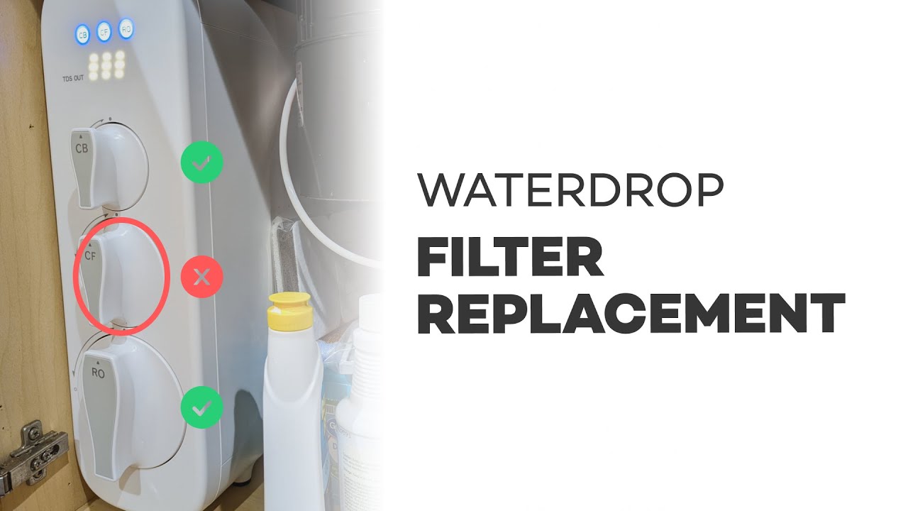 video thumbnail for 'Filter Replacement: Waterdrop G3 RO Reverse Osmosis Water Filtration System'
