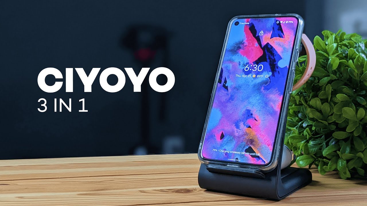 video thumbnail for 'CIYOYO 3 in 1 Fast Wireless Charging Station Dock Review'