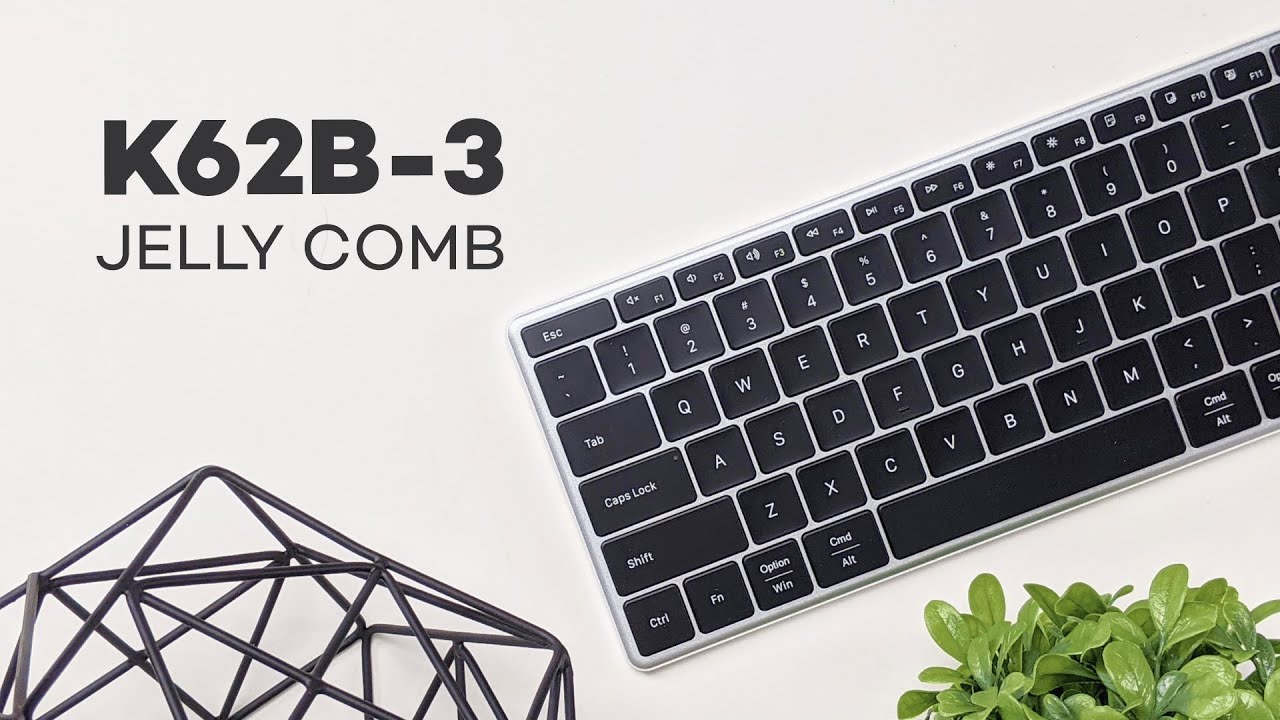 video thumbnail for 'Jelly Comb Jelly Comb K62BA-3 Backlit Bluetooth Keyboard for Mac - Review'