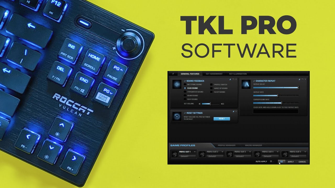 video thumbnail for 'Roccat Vulcan TKL Pro Keyboard (Swarm Software Review)'