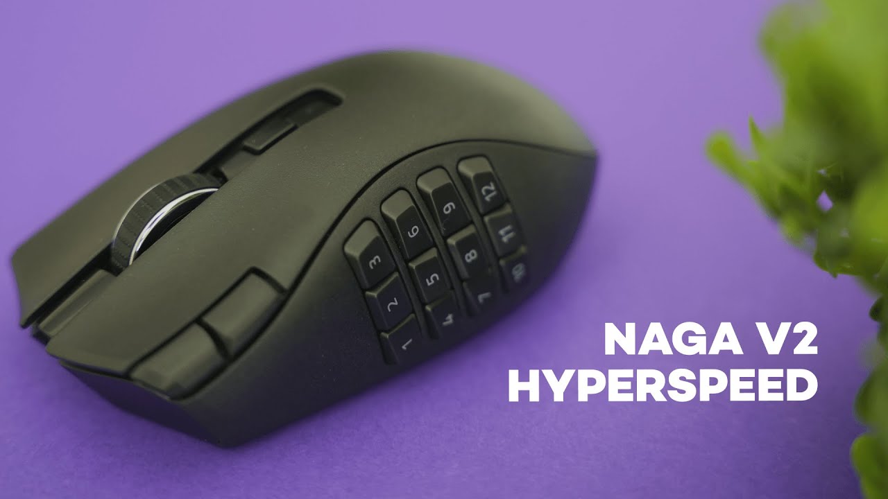 video thumbnail for 'Razer Naga V2 Hyperspeed MMO Gaming Mouse Review'