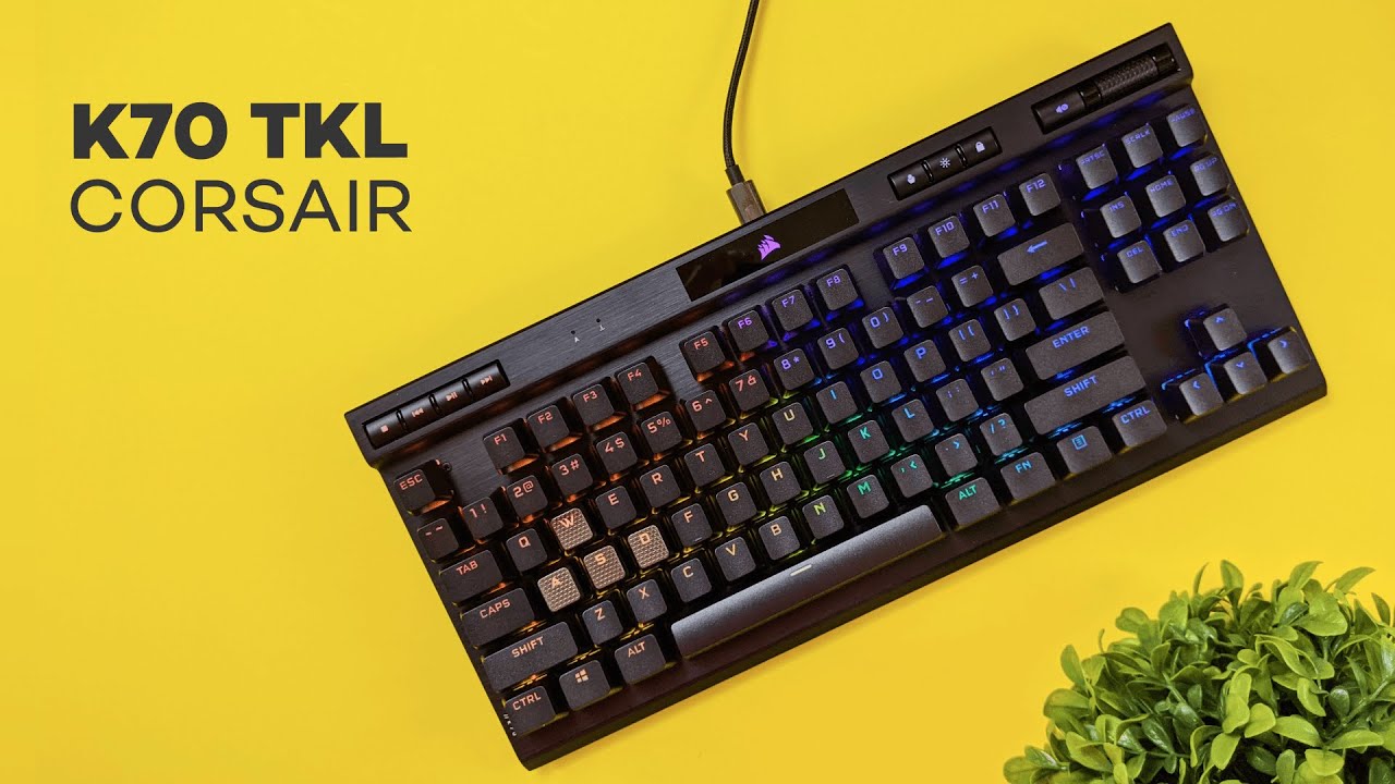 video thumbnail for 'CORSAIR K70 RGB TKL Review: Champion Series'