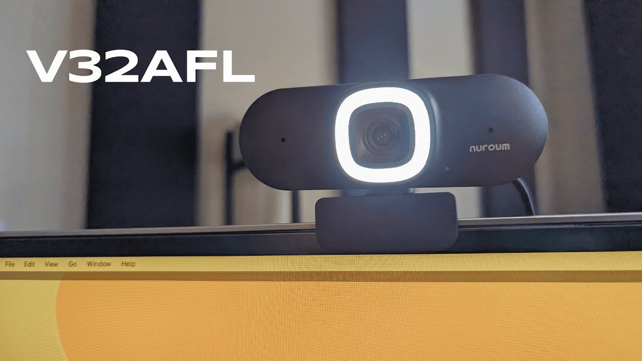 video thumbnail for 'NUROUM V32AFL 4K HDR Webcam Review'