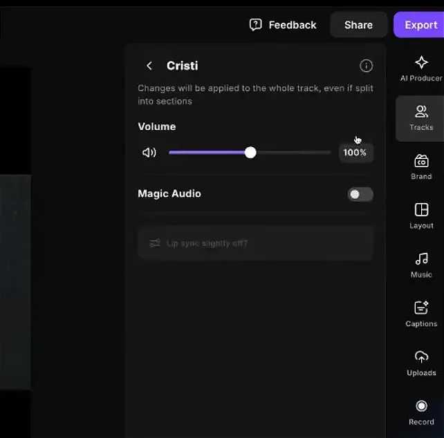 Editing and enhancing audio in Riverside