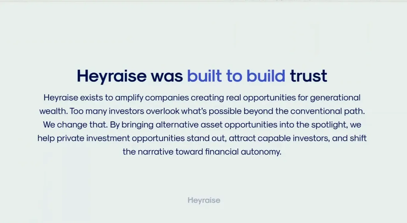 Adrienne explaining the importance of content creators in capital raising