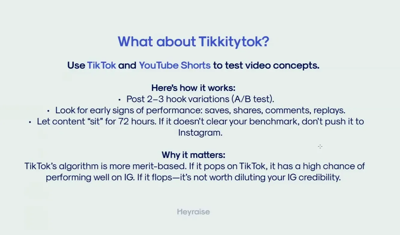 Using TikTok and Twitter as content testing platforms