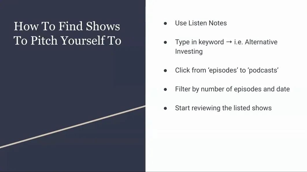 Using Listen Notes to filter podcasts by keyword and episode count