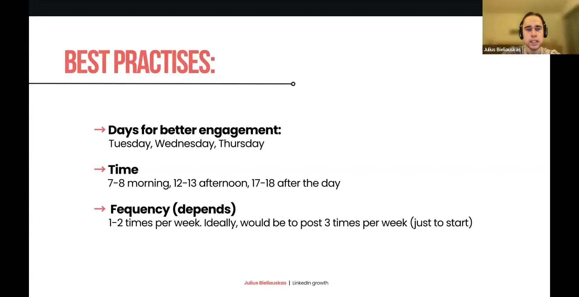 Best posting days and timing guidance for LinkedIn