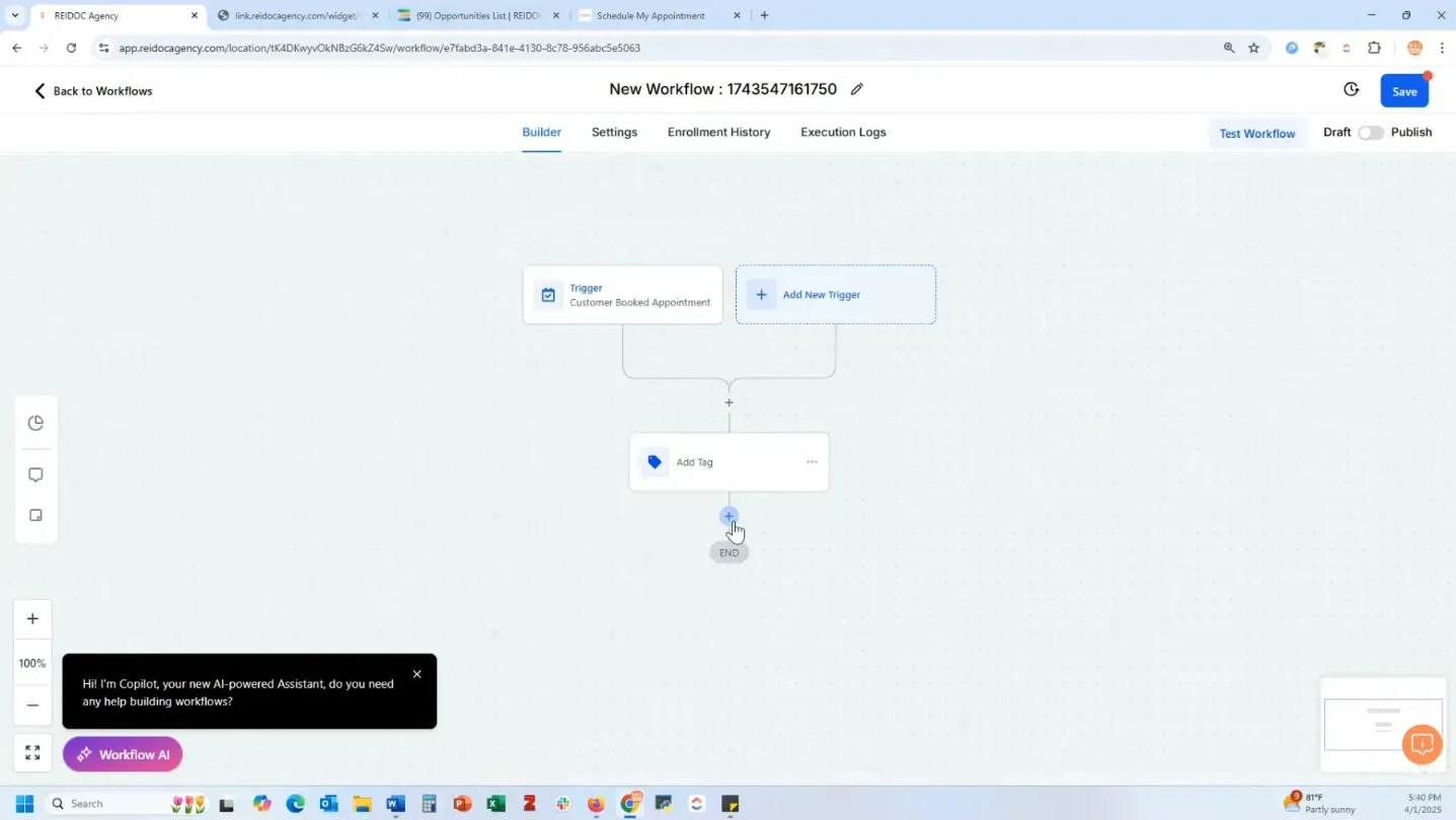 Tagging leads after appointment booking
