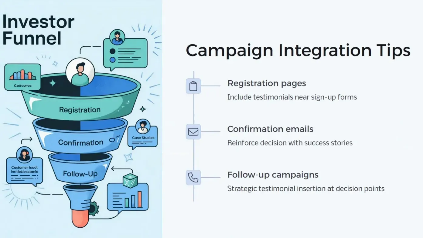 Incorporating testimonials in email campaigns