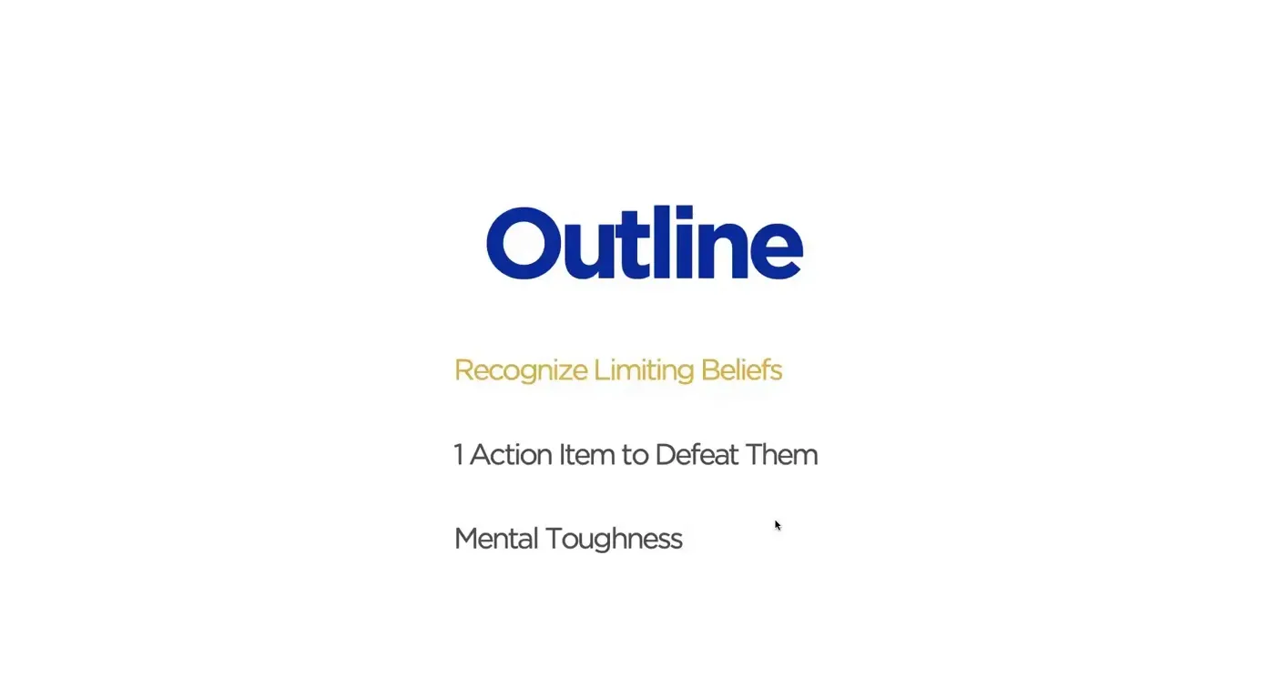Understanding limiting beliefs and mindset