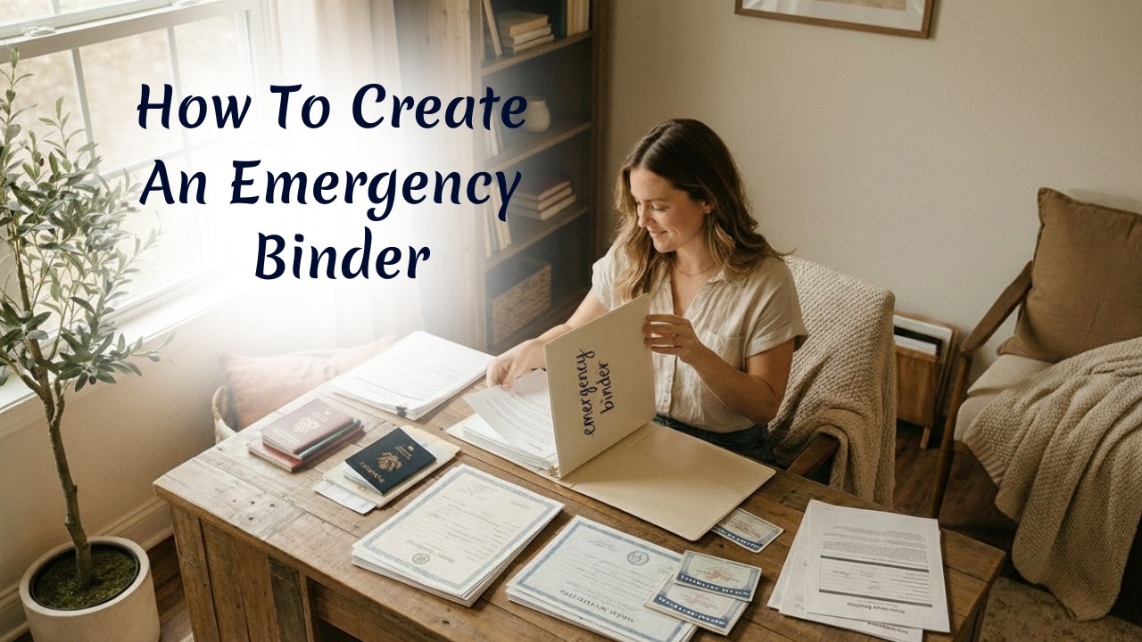 video thumbnail for 'How to Create an Emergency Binder: Organize Vital Documents'