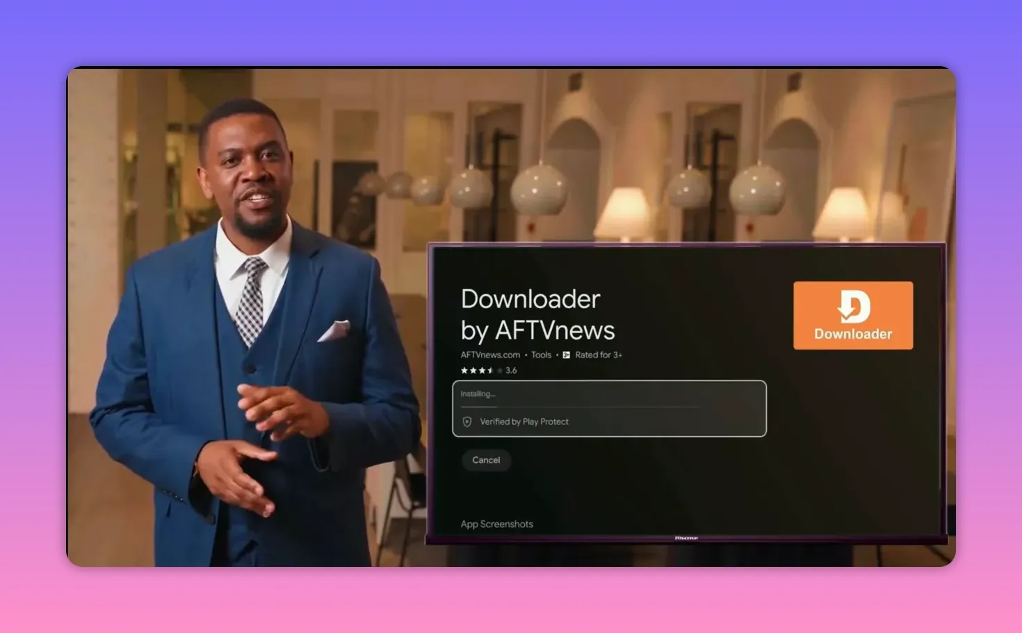 Downloader installing on Android TV from Google Play