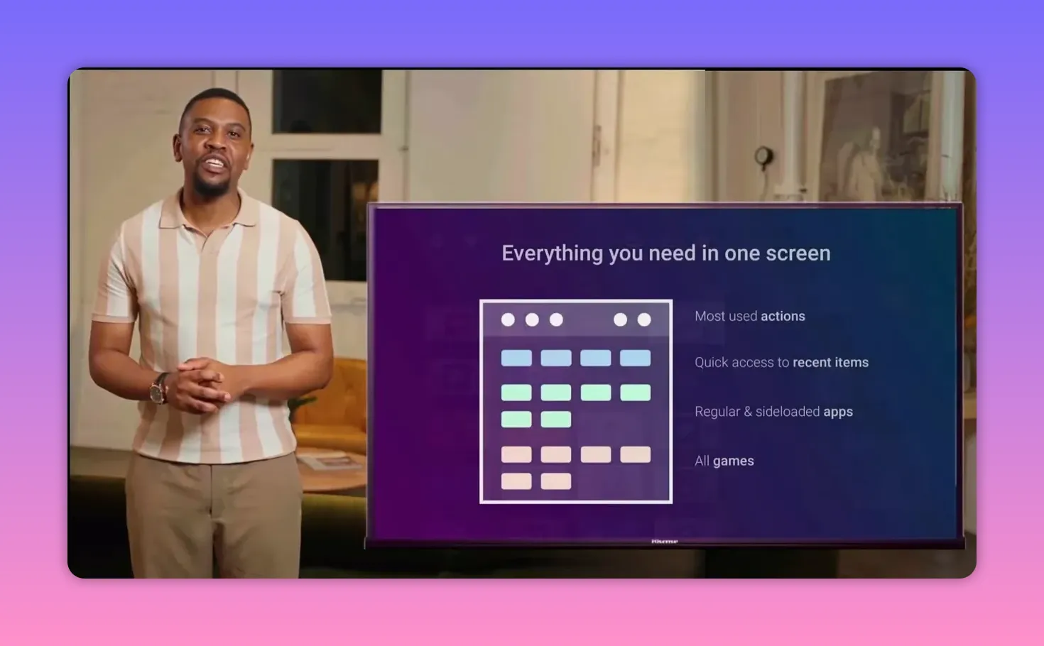 Dashboard feature screen explaining everything you need in one place for sideloaded apps