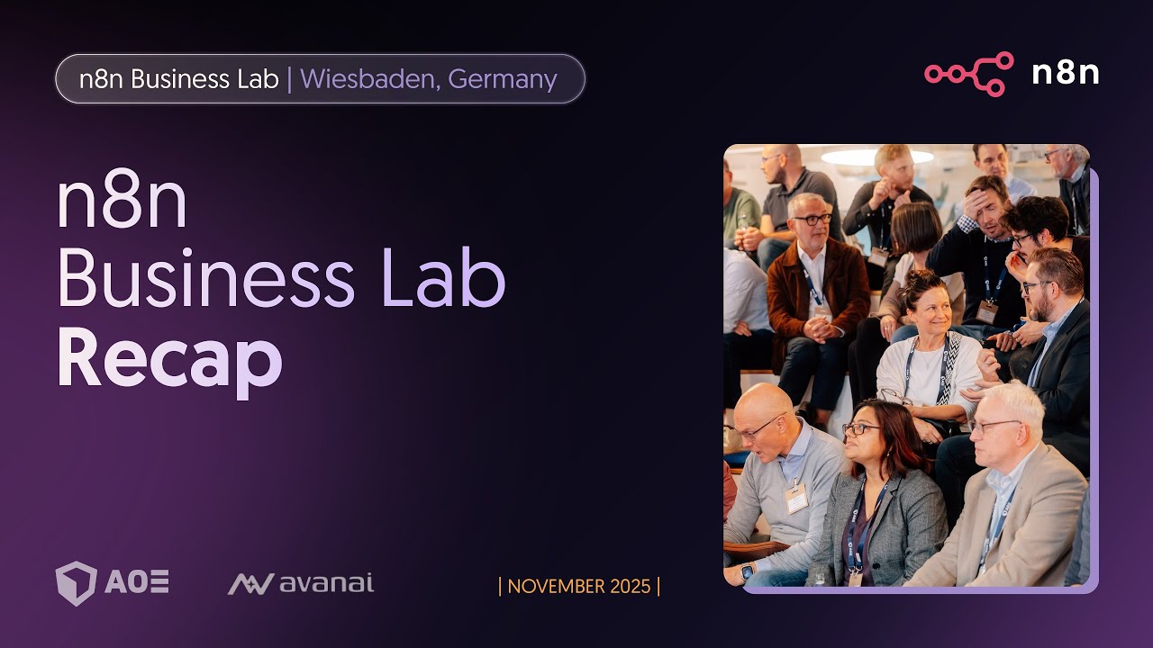 video thumbnail for 'n8n Business Lab, November 2025'