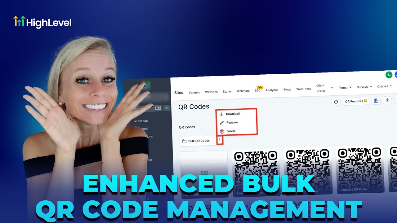 video thumbnail for 'How To Bulk Manage QR Codes in HighLevel'