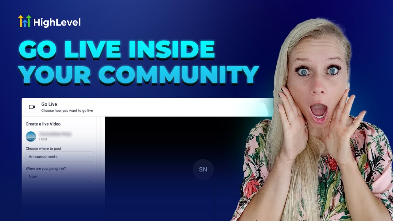 video thumbnail for 'How To Live Stream in Community Groups with HighLevel'