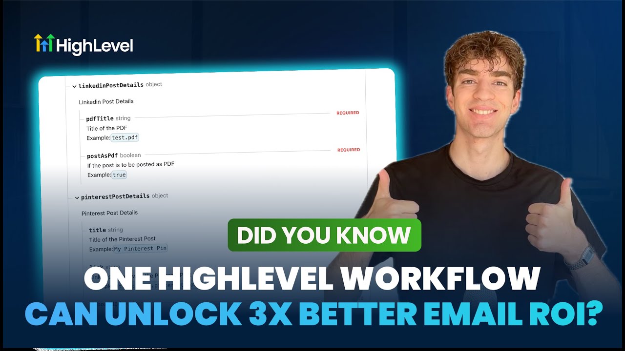 video thumbnail for 'Did You Know One HighLevel Workflow Can Unlock 3× Better Email ROI'