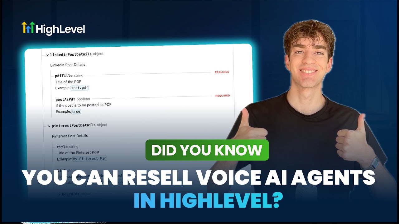 video thumbnail for 'Did You Know You Can Resell Voice AI Agents in HighLevel?'
