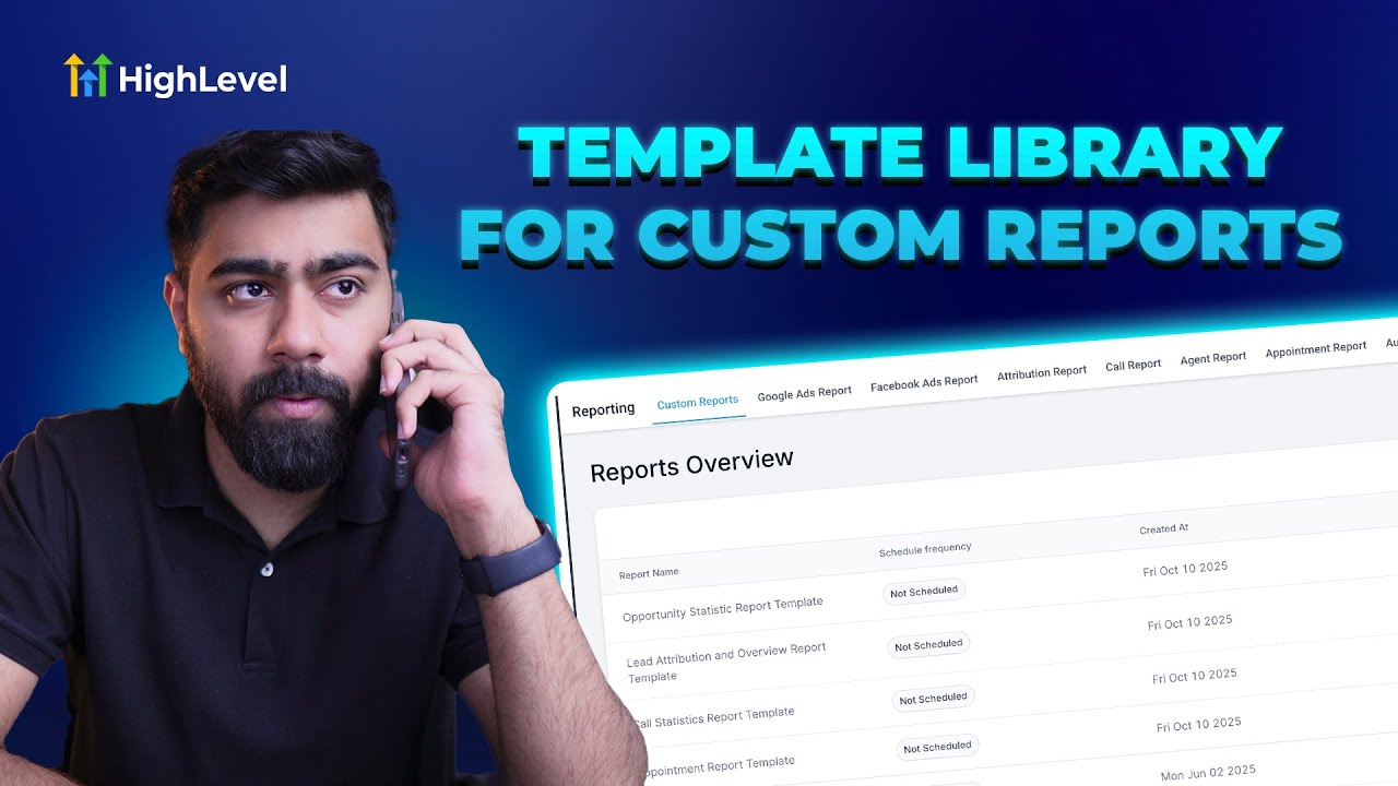 video thumbnail for 'How To Create Report and Dashboard Templates in HighLevel'
