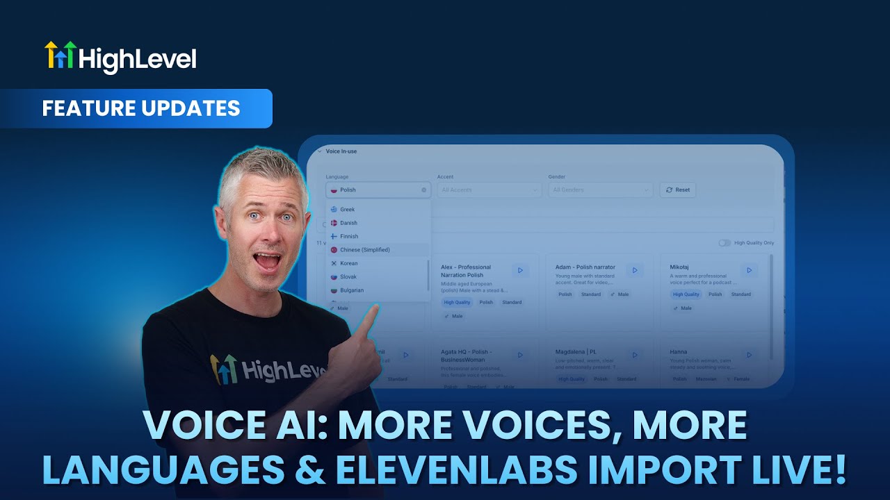 video thumbnail for 'Voice AI - More Voices, More Languages & ElevenLabs Import Live!'
