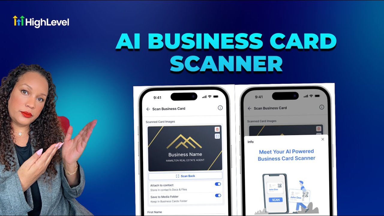 video thumbnail for 'How To Use HighLevel's AI Business Card Scanner'