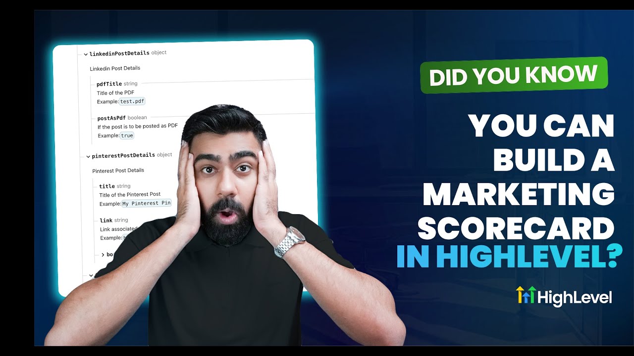 video thumbnail for 'Did You Know You Can Build a Marketing Scorecard in HighLevel'