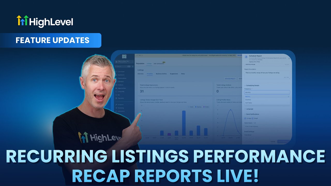 video thumbnail for 'Recurring Listing Performance Recap Reports Live!'