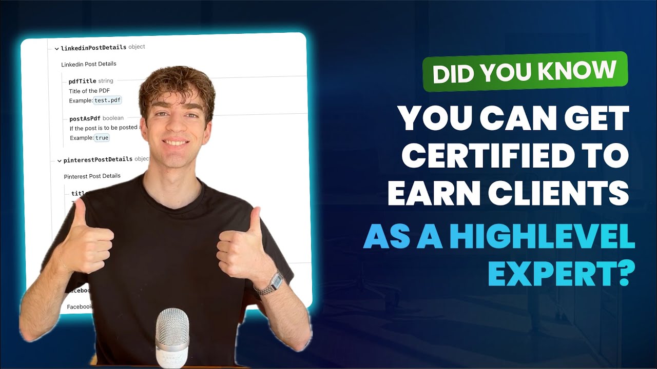 video thumbnail for 'Did You Know You Can Get Certified to Earn Clients as a HighLevel Expert'