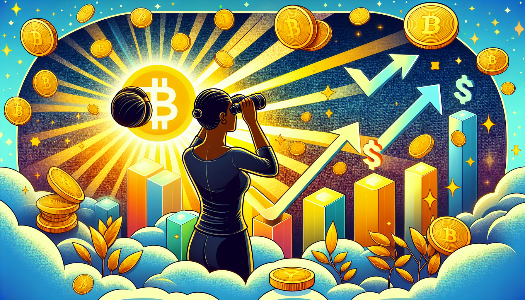 Illustration of seizing investment opportunities in cryptocurrency