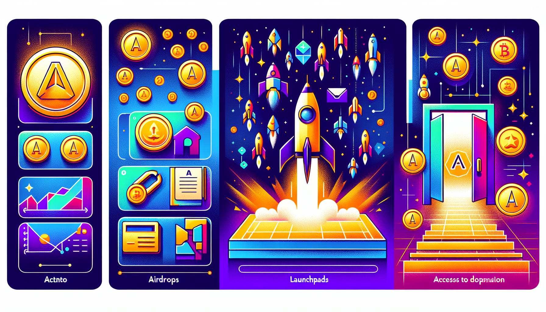 Image showcasing various investment techniques in cryptocurrency