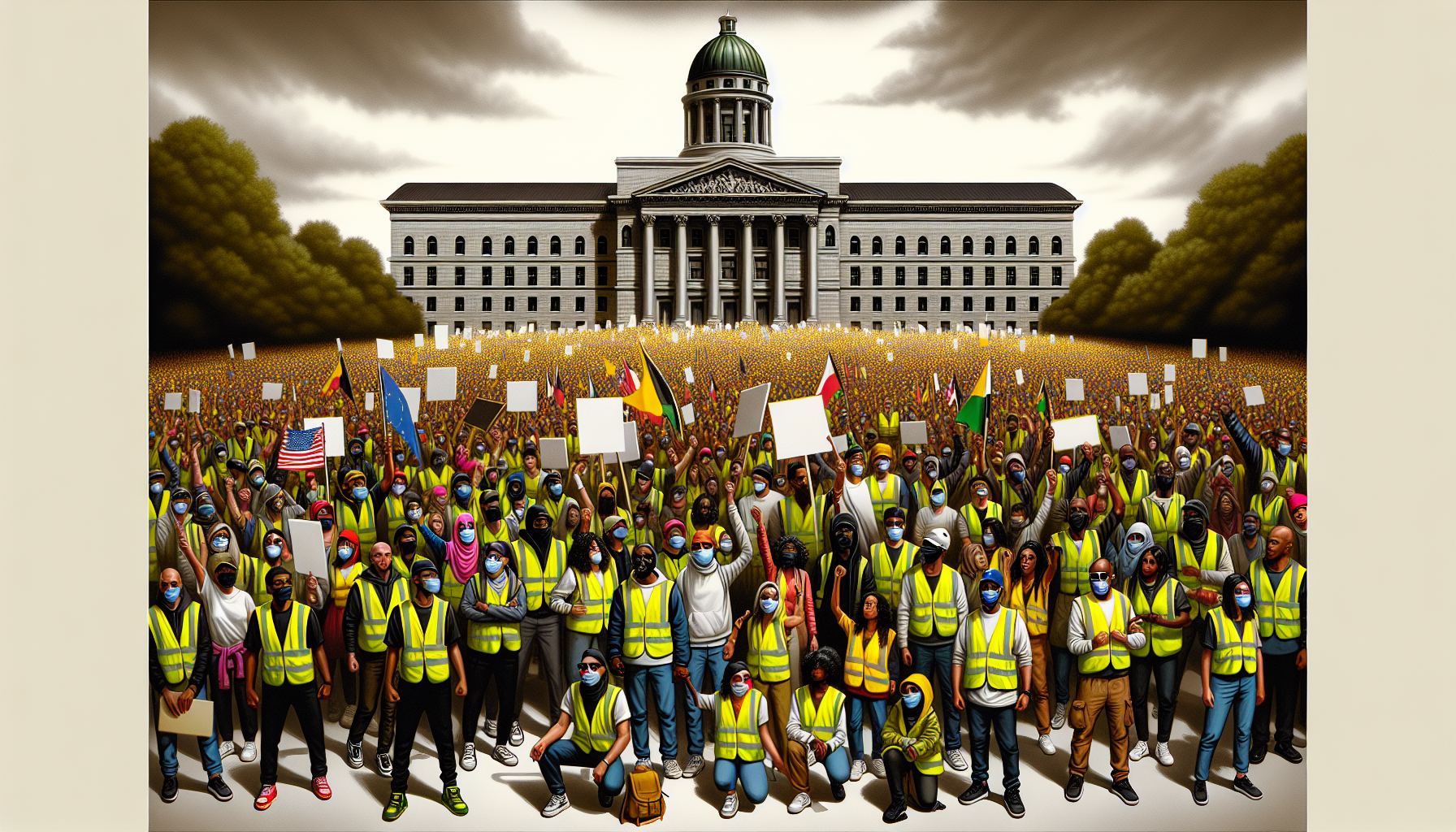 Gilets Jaunes protest against tax reforms
