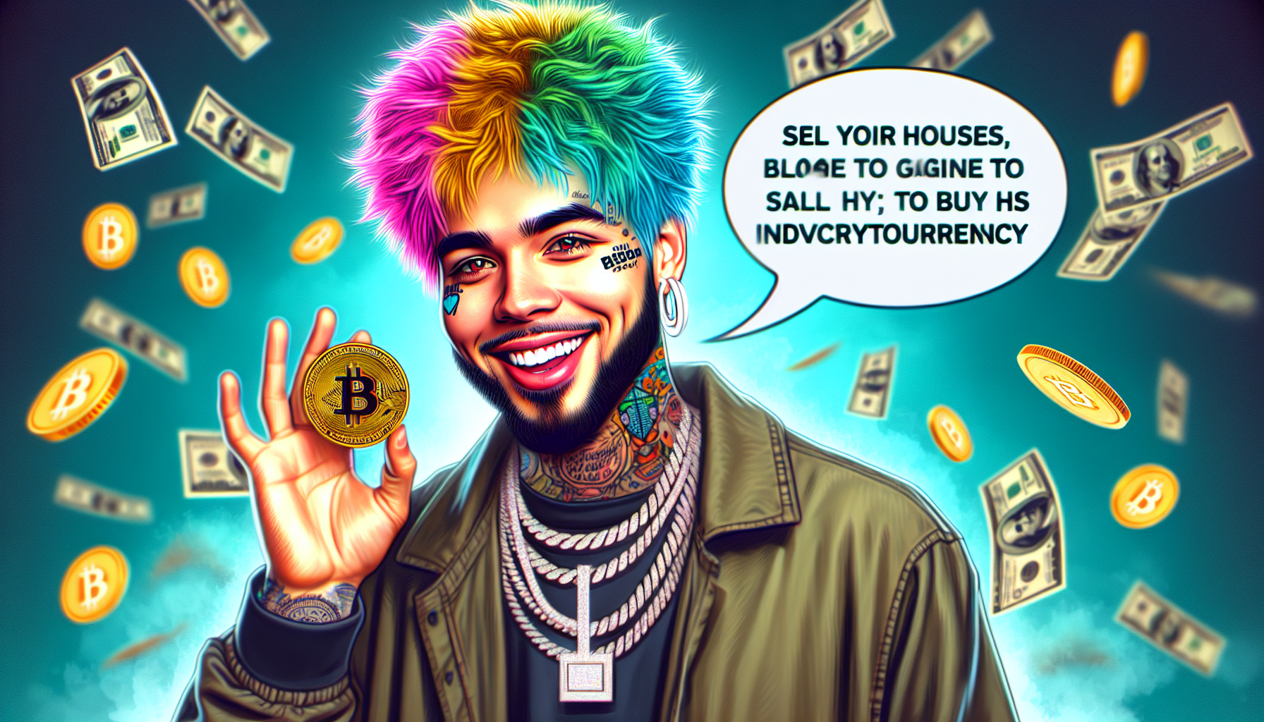 Lil Pump promoting his cryptocurrency