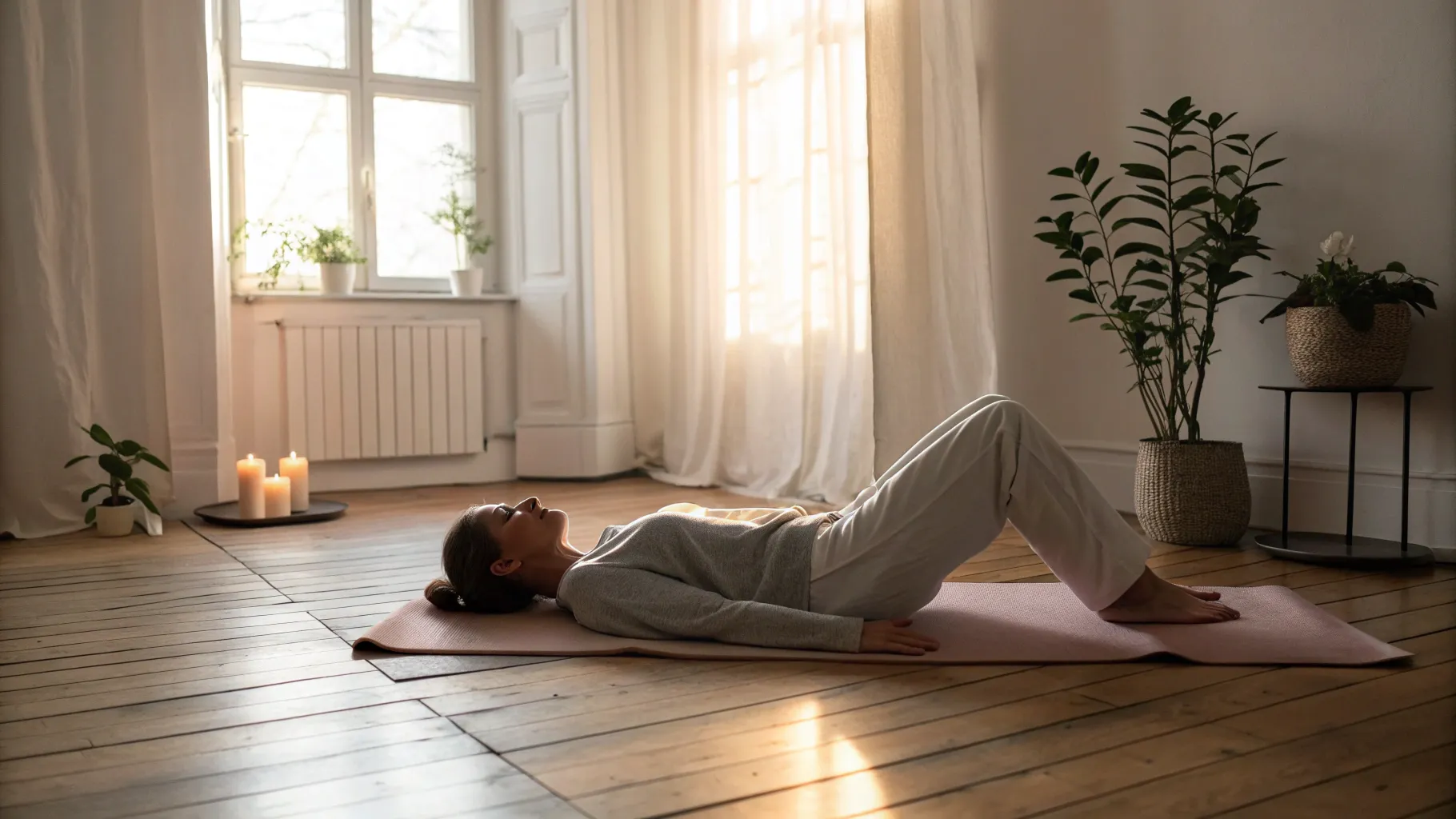 Featured image for the blog, "Månhälsningar och rörelseglädje – landa i savasana"