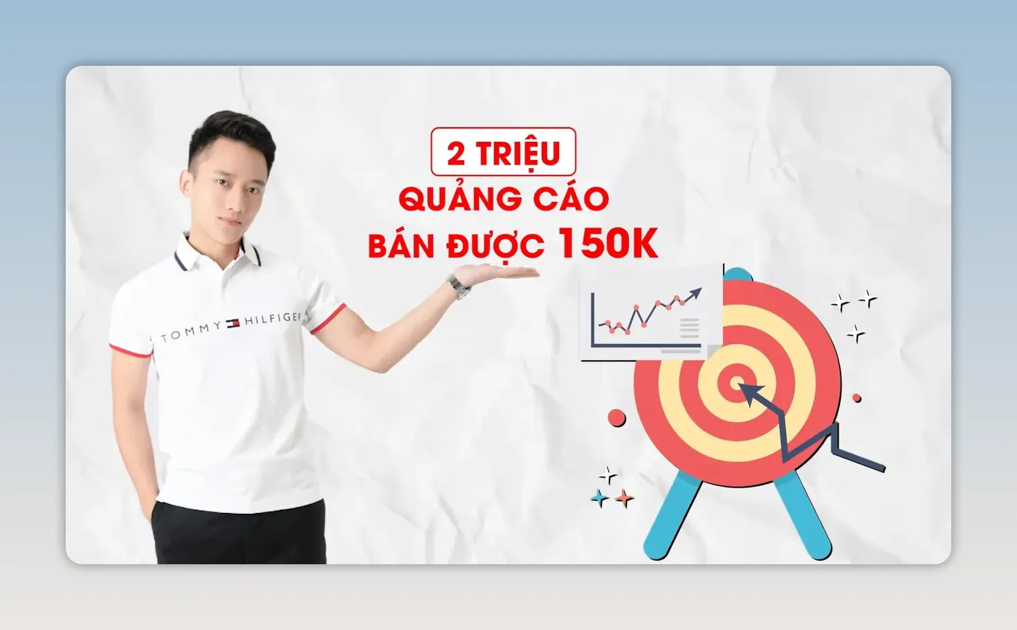 Minh họa chi phí quảng cáo 2 triệu đồng và bán được một mũ 150 nghìn đồng