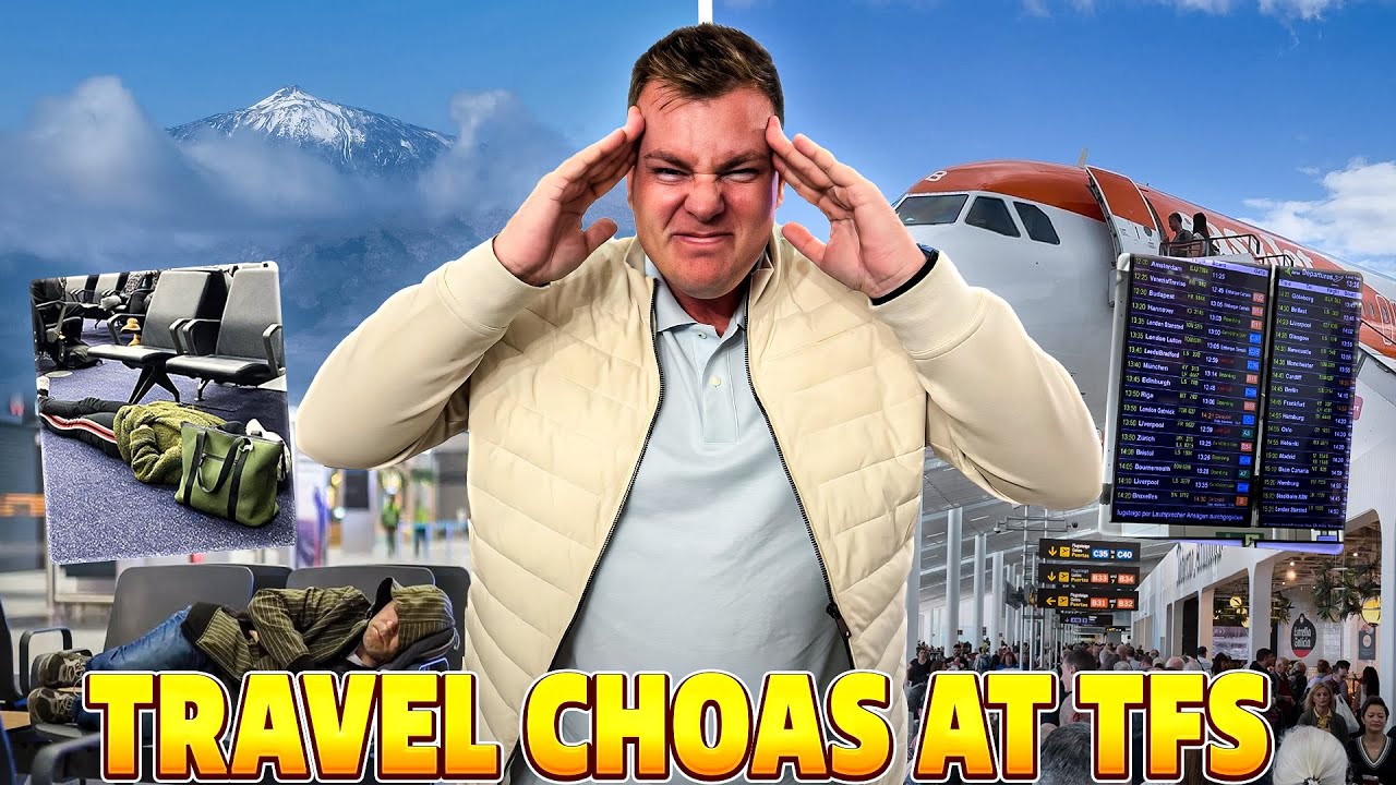 I Almost Missed My Flight - Tenerife South Airport Delays and How to Avoid the Stress 2 video thumbnail for 'I Almost Missed My Flight! 😱 Tenerife South Airport Chaos After EasyJet Cancellation-SLEPT ON FLOOR!'