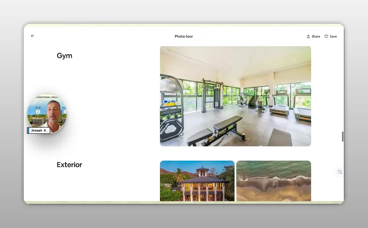 עמוד Airbnb של דירה ב-Pacifico עם תמונות פנים וחוף