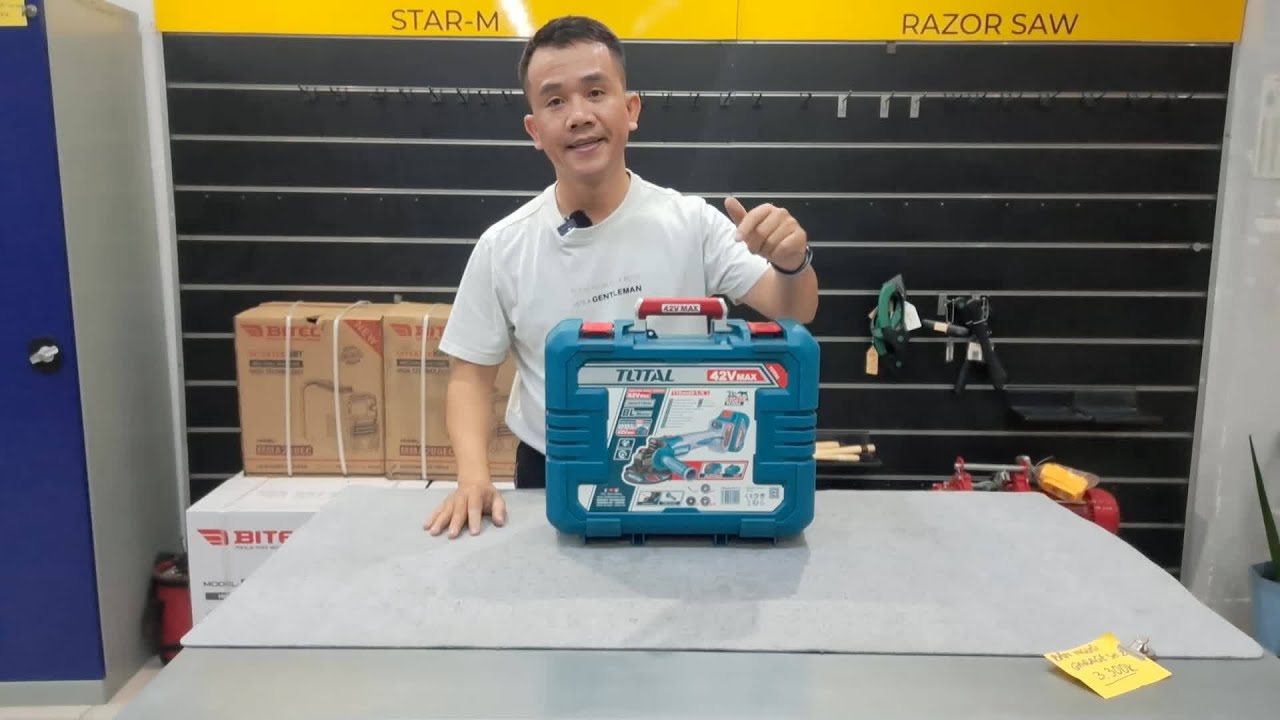 video thumbnail for 'Với Total TAGLI4128102, mọi công việc mài sắc, cắt gọt đều trở nên đơn giản, nhanh chóng'