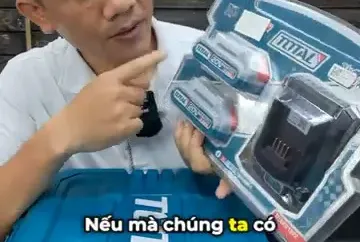 Combo pin và bộ sạc của Total tiết kiệm chi phí